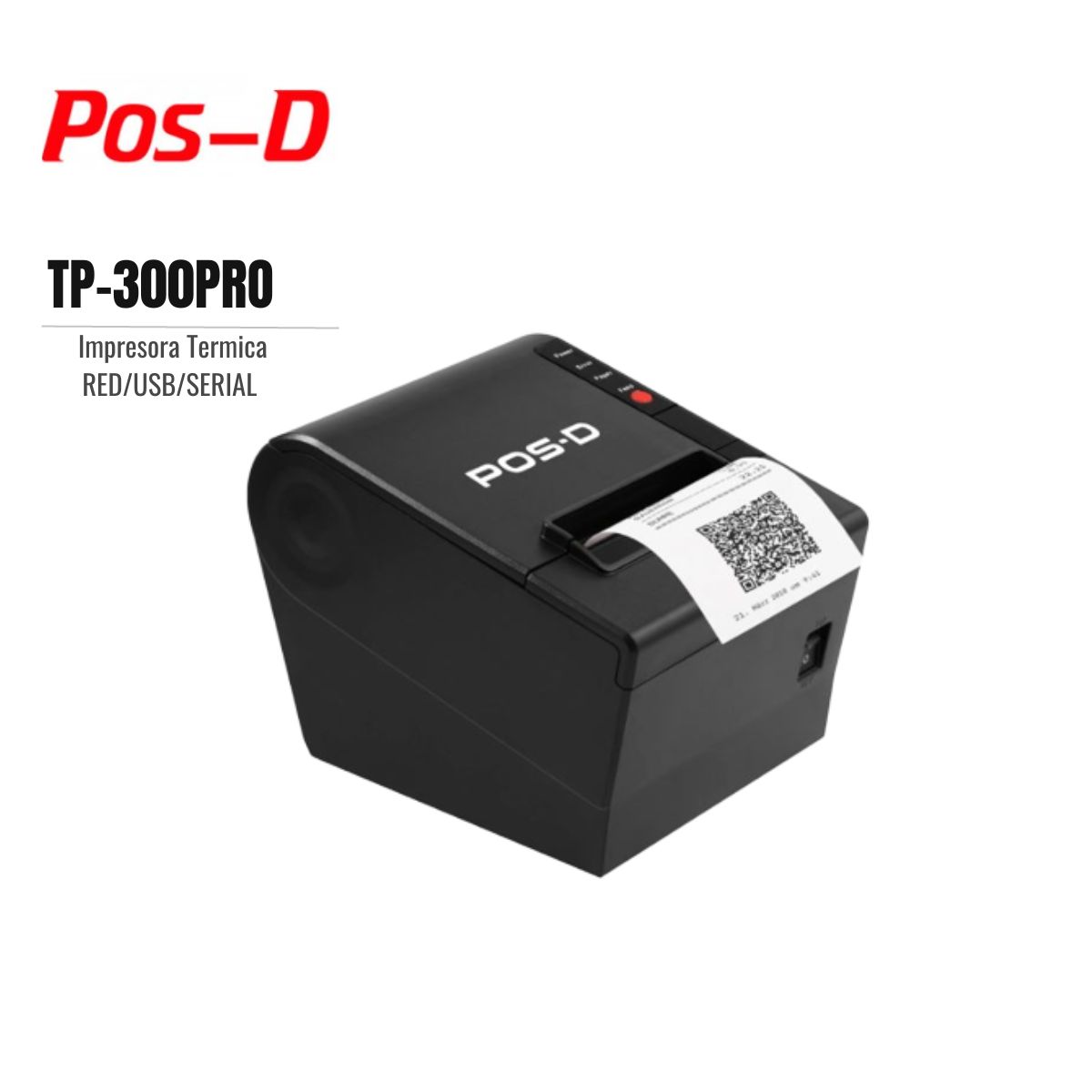 IMPRESORA TERMICA POS-D TP-300PRO RED | USB |SERIAL