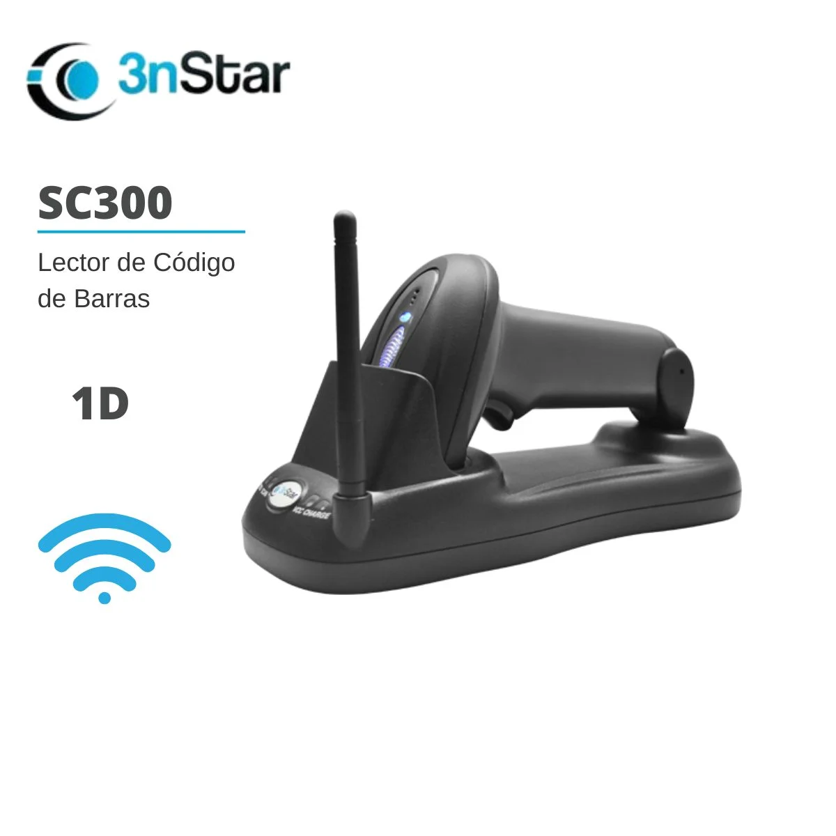 LECTOR CODIGO DE BARRA INALAMBRICO 3nSTAR SC300 1D